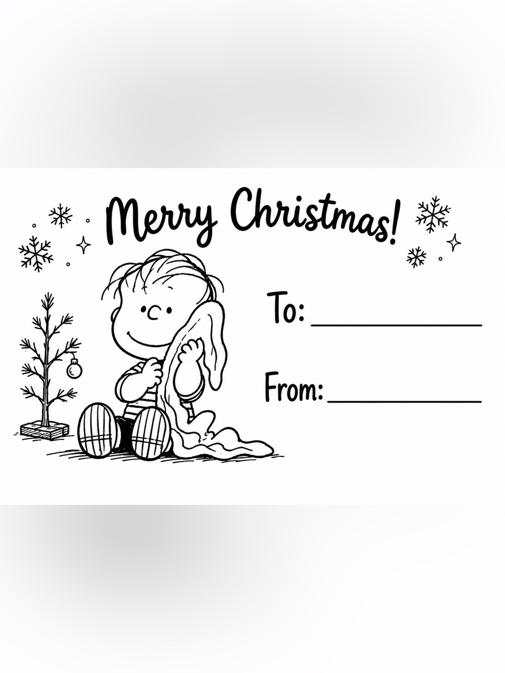 Handmade 50count Peanuts Merry Christmas Stickers